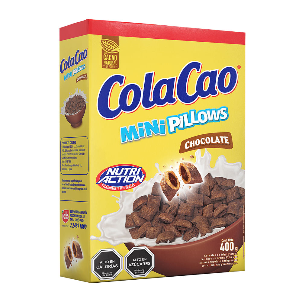 Cereal Mini Pillows Chocolate 400 g - icbatunegocio